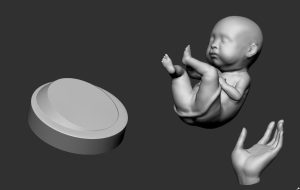 modelado 3d composición de bebé sin surcos|modeling 3d baby composition without grooves|композиция беби без пазов
