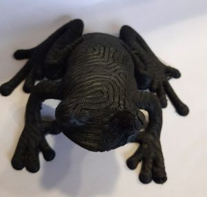Rana de carbono impresa en 3D|3D printed carbon frog|3д печать лягушки из карбона