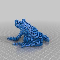 Modelo 3D de una rana bicolor|3d model of a two-color frog|3д модель двухцветной лягушки