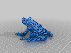 Modelo 3D de una rana bicolor|3d model of a two-color frog|3д модель двухцветной лягушки