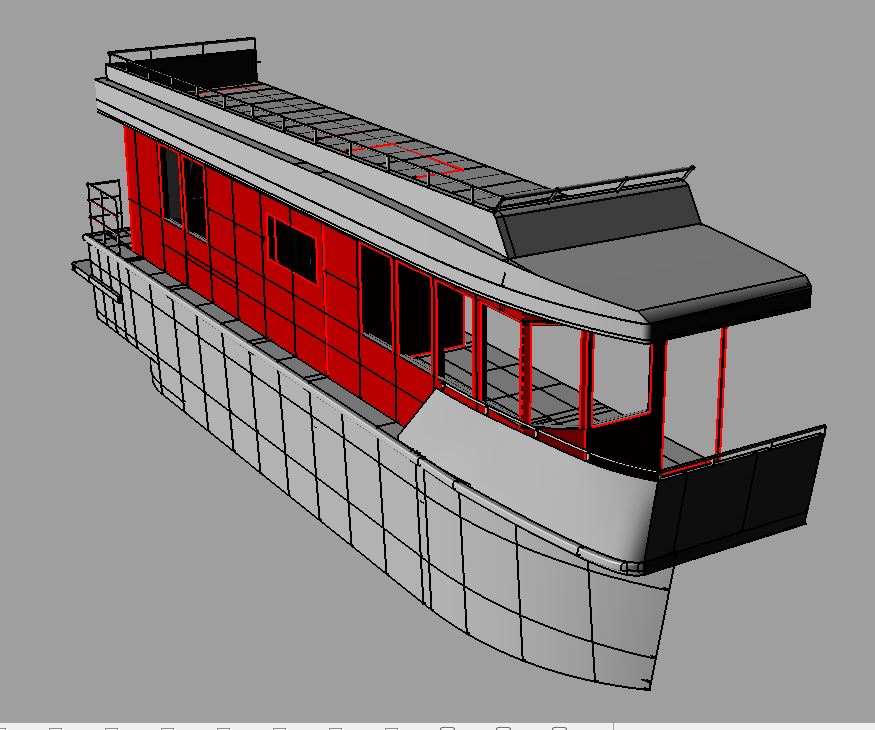 Modelado 3D de barco a partir de planos