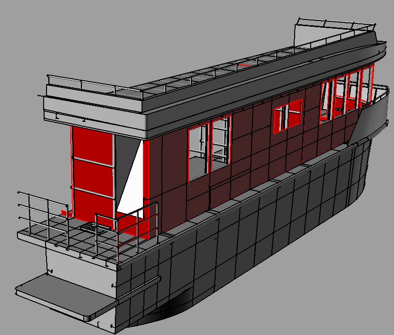 Modelado 3D de barco a partir de planos
