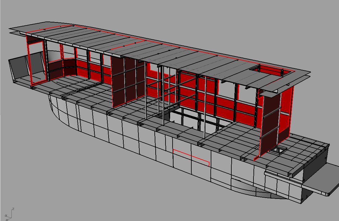 Modelado 3D de barco a partir de planos