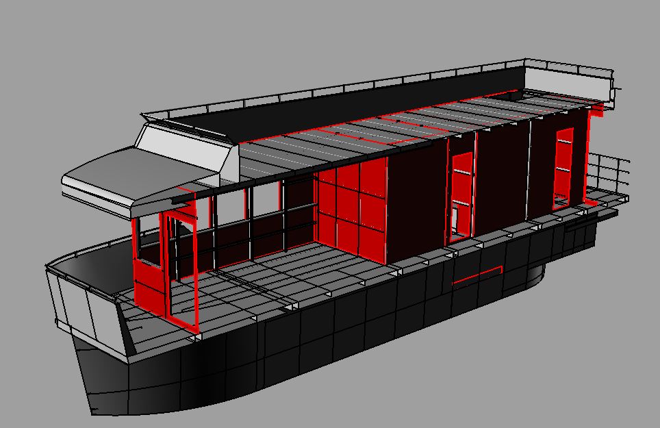 Modelado 3D de barco a partir de planos