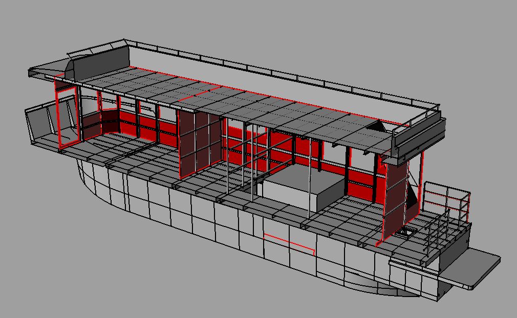 Modelado 3D de barco a partir de planos