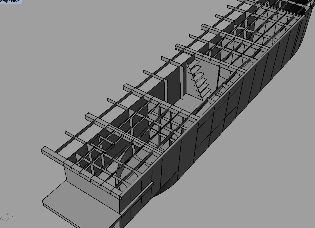 Modelado 3D de barco a partir de planos