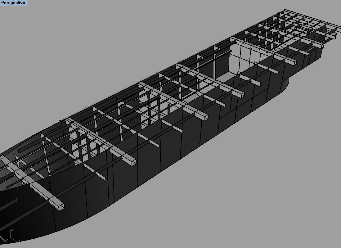 Modelado 3D de barco a partir de planos