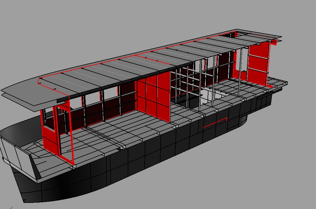 Modelado 3D de barco a partir de planos