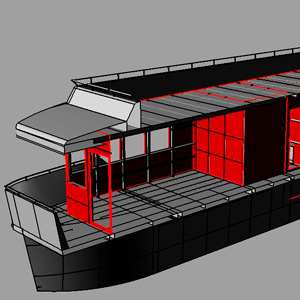 Modelado 3D de barco a partir de planos