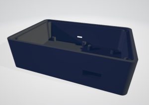 Modelado 3d de la caja. Modelo 3D | 3d modelling of the box. 3D model