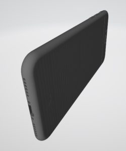 Modelado 3d y diseño 3d de una carcasa para iPhone. Modelo 3D | 3d modelling and 3d design of an iPhone case. 3D model