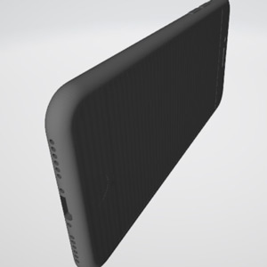 Modelado 3d y diseño 3d de una carcasa para iPhone. Modelo 3D | 3d modelling and 3d design of an iPhone case. 3D model