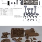 Impresión 3D de un modelo de motor Toyota | 3D printing of a Toyota engine model | 3д печать макета двигателя Тойота