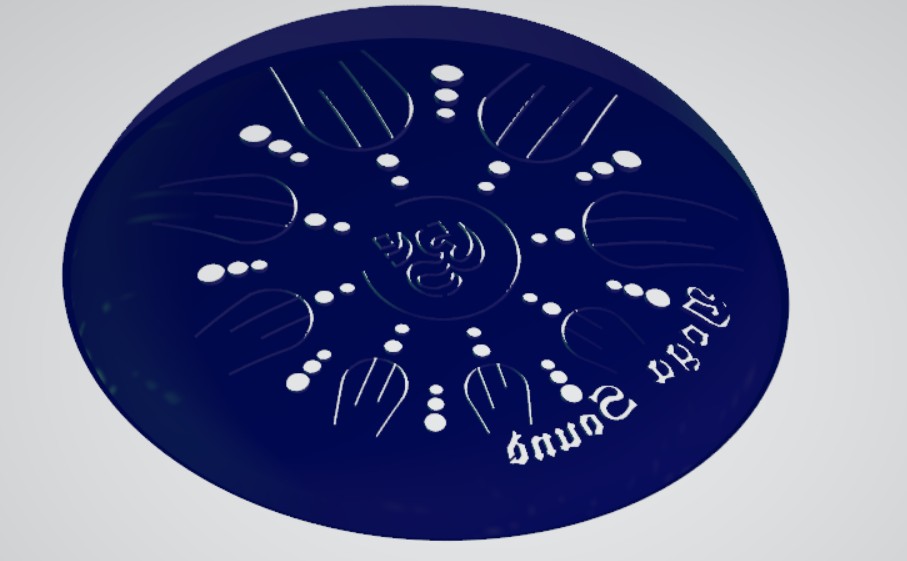 Modelado e impresión 3D de una esfera personalizada con símbolos