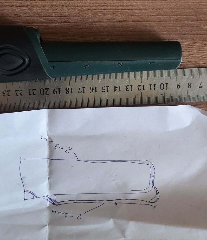 Impresión 3D de una funda personalizada para detector de metales