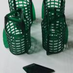 Impresión en 3D de jaulas para pájaros con fotopolímero Flex verde. Pieza impresa en 3D | 3D printed bird cages from Flex green photopolymer. 3D printed part