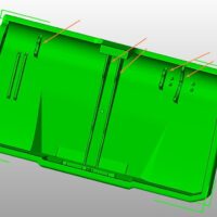 Impresión en 3D de la cubierta del baúl de la moto. Modelo 3D | 3D printing of motorbike boot cover. 3D Model