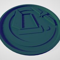 Impresión 3D de una medalla personalizada Impresión 3D de una medalla personalizada