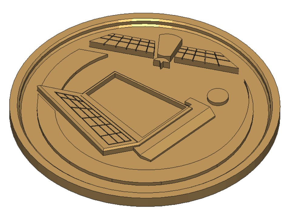 Impresión 3D de una medalla personalizada