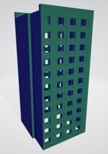 Modelado de casas en 3D. Modelo 3D