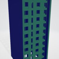 Modelado de casas en 3D. Modelo 3D