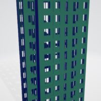 Modelado de casas en 3D. Modelo 3D