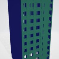 Modelado de casas en 3D. Modelo 3D