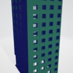 Modelado de casas en 3D. Modelo 3D