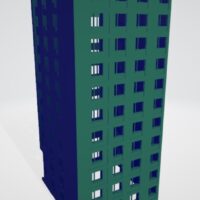 Modelado de casas en 3D. Modelo 3D