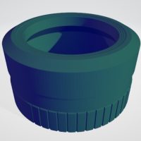 Modelado 3D de un objetivo para cámara fotográfica Modelado 3D de un objetivo para cámara fotográfica