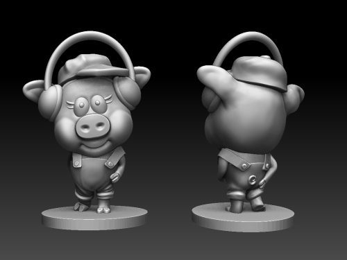 Diseño e impresión 3D de un cerdito