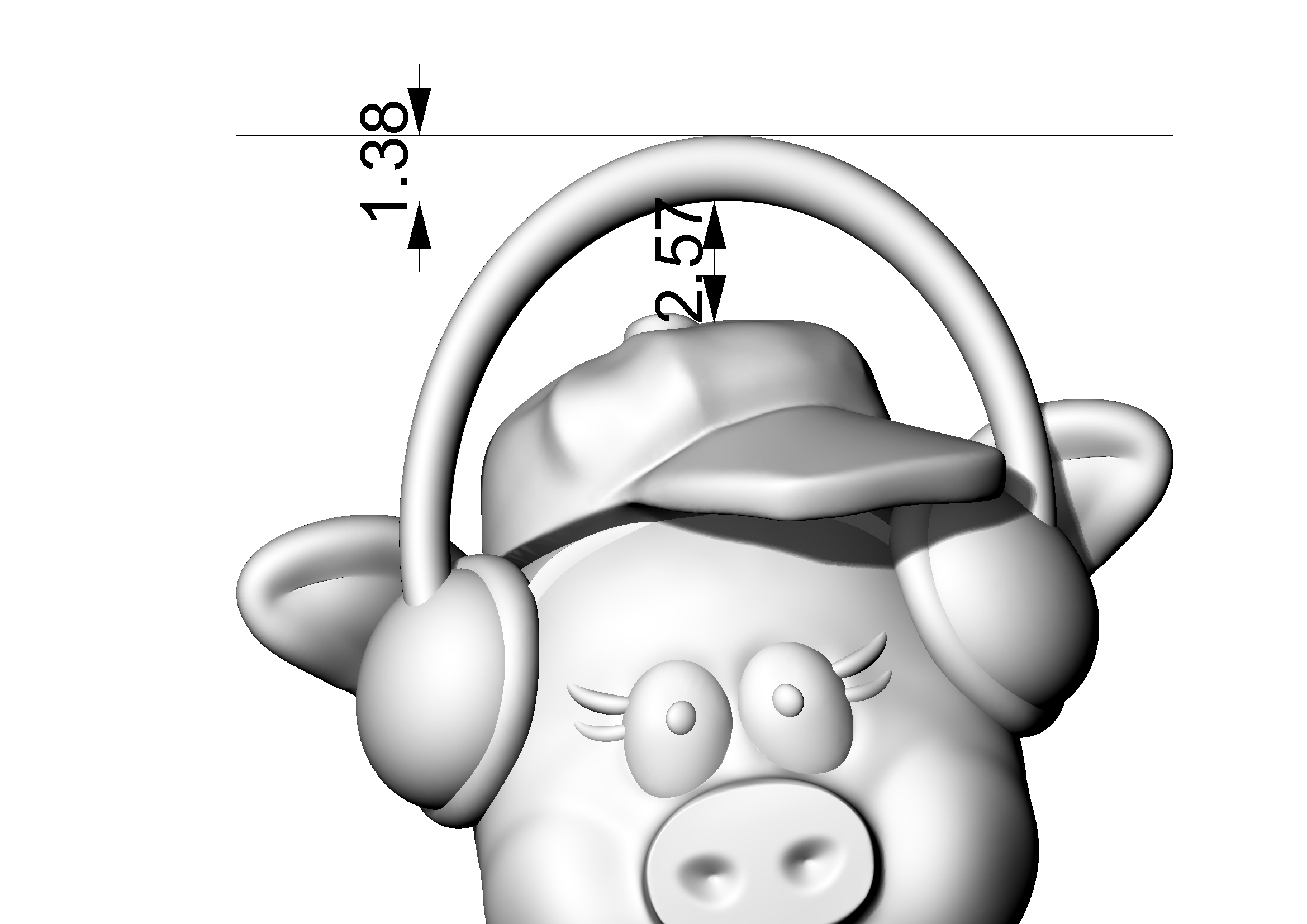 Diseño e impresión 3D de un cerdito