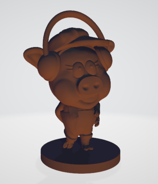 Diseño e impresión 3D de un cerdito