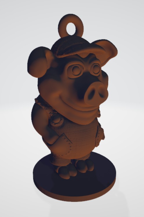 Diseño e impresión 3D de un cerdito