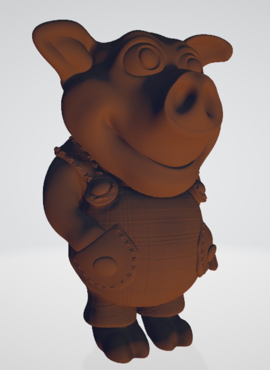Diseño e impresión 3D de un cerdito