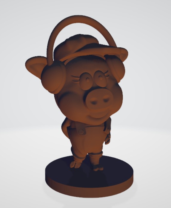Diseño e impresión 3D de un cerdito