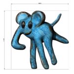 Modelo en 3D de un elefante basado en el dibujo de un niño. pasos de modelado