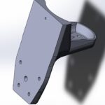 Retrovisor lateral impreso en 3D para SUV. Modelo 3D