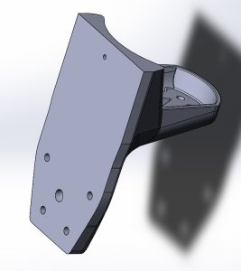 Retrovisor lateral impreso en 3D para SUV. Modelo 3D