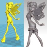 Figura impresa en 3D de un héroe del mundo de Winx|3D printing figurine of a hero from the world of Winx|3д печать фигурки героя из мира Winx