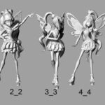 Figura impresa en 3D de un héroe del mundo de Winx|3D printing figurine of a hero from the world of Winx|3д печать фигурки героя из мира Winx