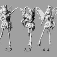 Figura impresa en 3D de un héroe del mundo de Winx|3D printing figurine of a hero from the world of Winx|3д печать фигурки героя из мира Winx