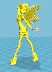 Figura impresa en 3D de un héroe del mundo de Winx|3D printing figurine of a hero from the world of Winx|3д печать фигурки героя из мира Winx