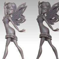 Figura impresa en 3D de un héroe del mundo de Winx|3D printing figurine of a hero from the world of Winx|3д печать фигурки героя из мира Winx